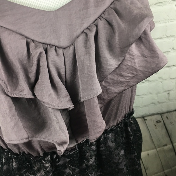 Xhilaration Ruffle and Lace Dress | Size L - Picture 5 of 6